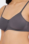 Amante Padded Non Wired Full Coverage T-Shirt Bra - Gray Pinstripe — thumbnail 4